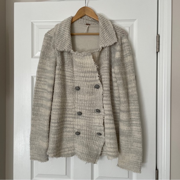 Free People Double Breasted Blazer Jacket - Picture 3 of 9